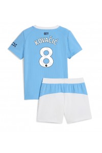 Manchester City Mateo Kovacic #8 Jalkapallovaatteet Lasten Kotipeliasu 2025-26 Lyhythihainen (+ Lyhyet housut)